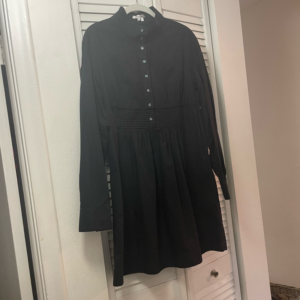 Black Button-Up Women's dress